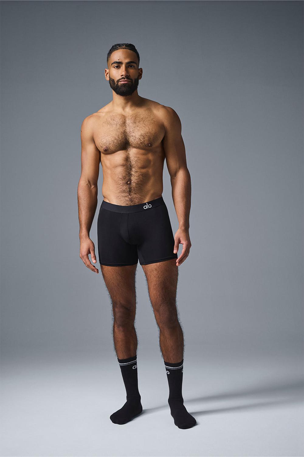 Alo Yoga Day and Night Uomo Boxer Nere | Italia  OVP-961372