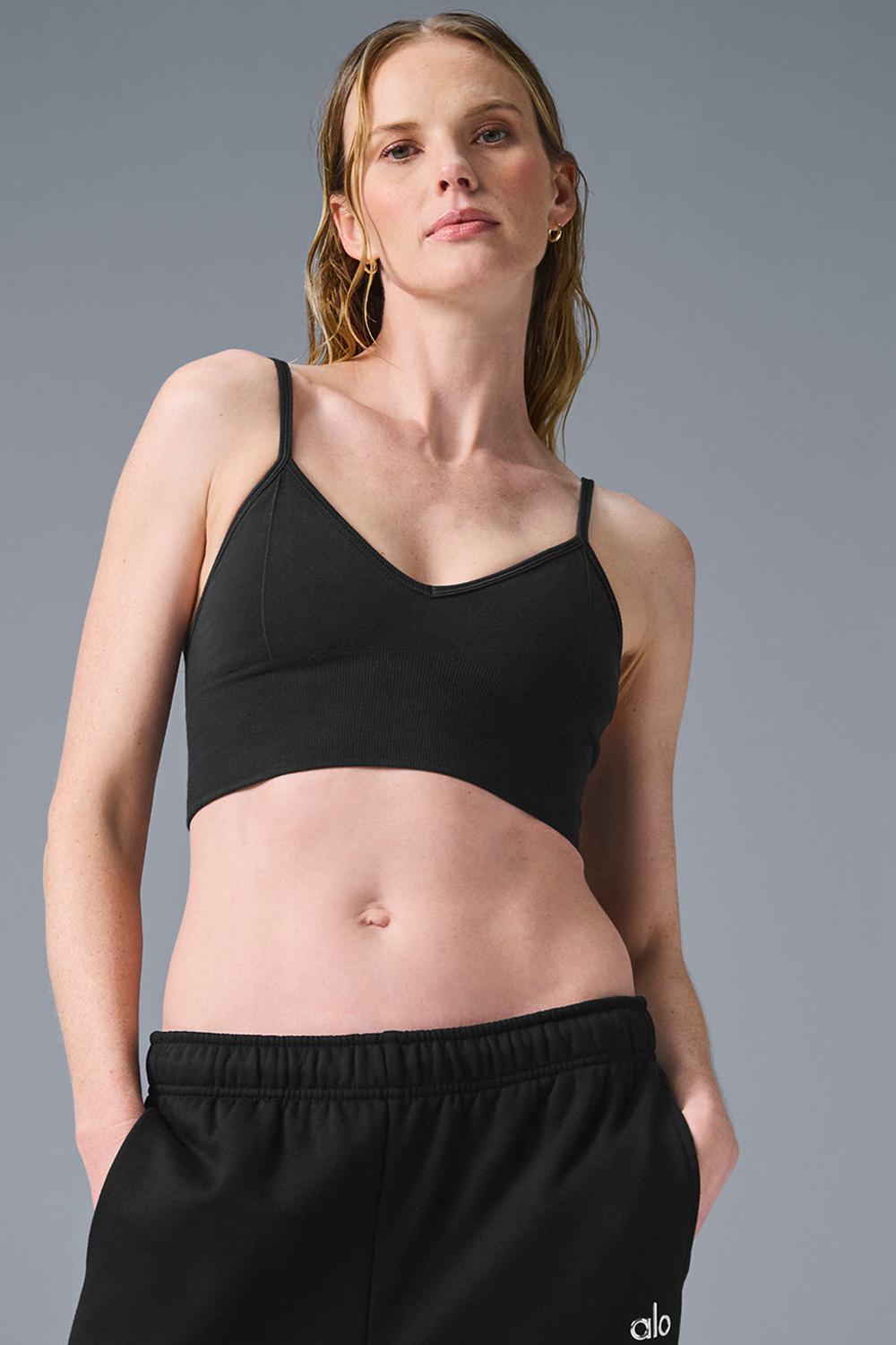 Alo Yoga Delightlette Donna Reggiseno Nere | Italia  LPE-240387