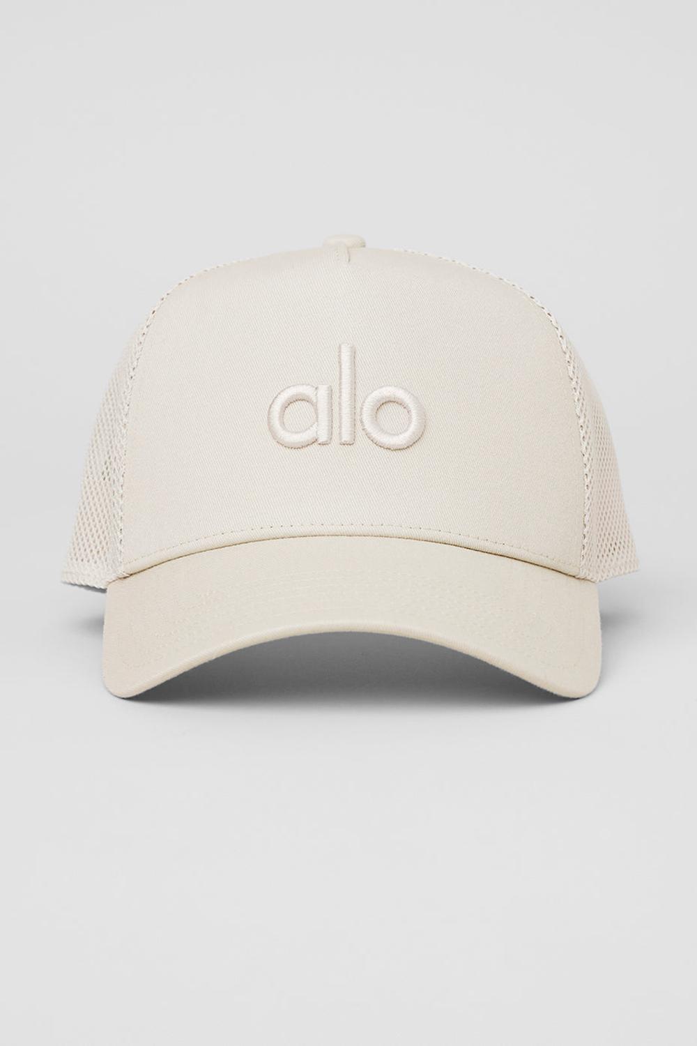 Alo Yoga District Donna Trucker Hat Bone | Italia  YOJ-850736