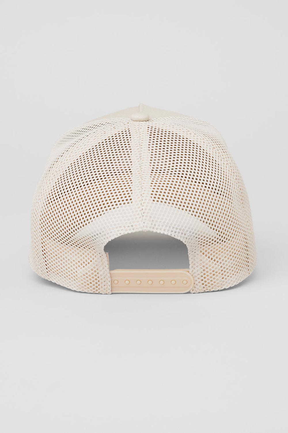 Alo Yoga District Donna Trucker Hat Bone | Italia  YOJ-850736