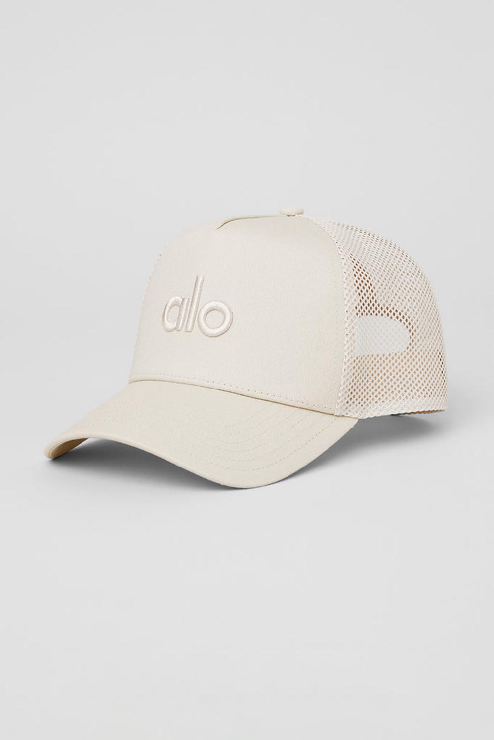 Alo Yoga District Donna Trucker Hat Bone | Italia  YOJ-850736