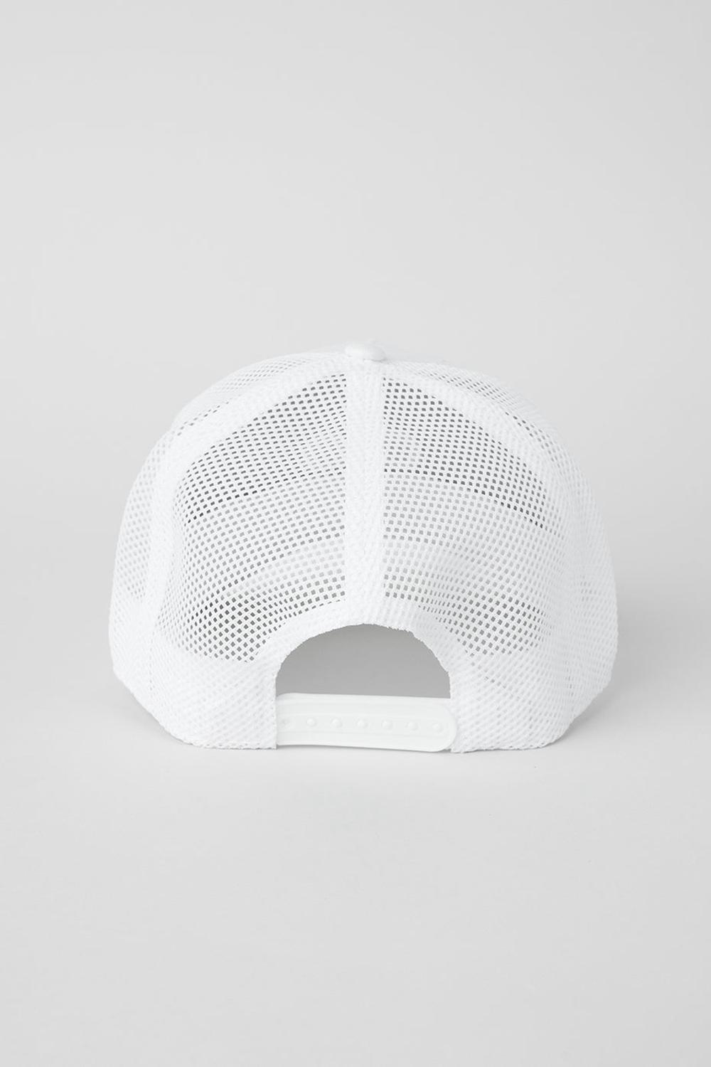 Alo Yoga District Uomo Trucker Hat Bianche Bianche | Italia  SDX-067241
