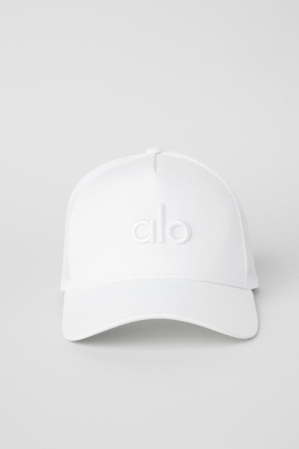Alo Yoga District Uomo Trucker Hat Bianche Bianche | Italia  SDX-067241