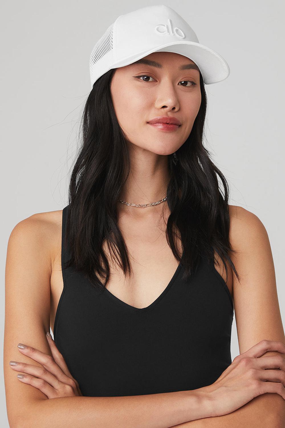 Alo Yoga District Uomo Trucker Hat Bianche Bianche | Italia  SDX-067241