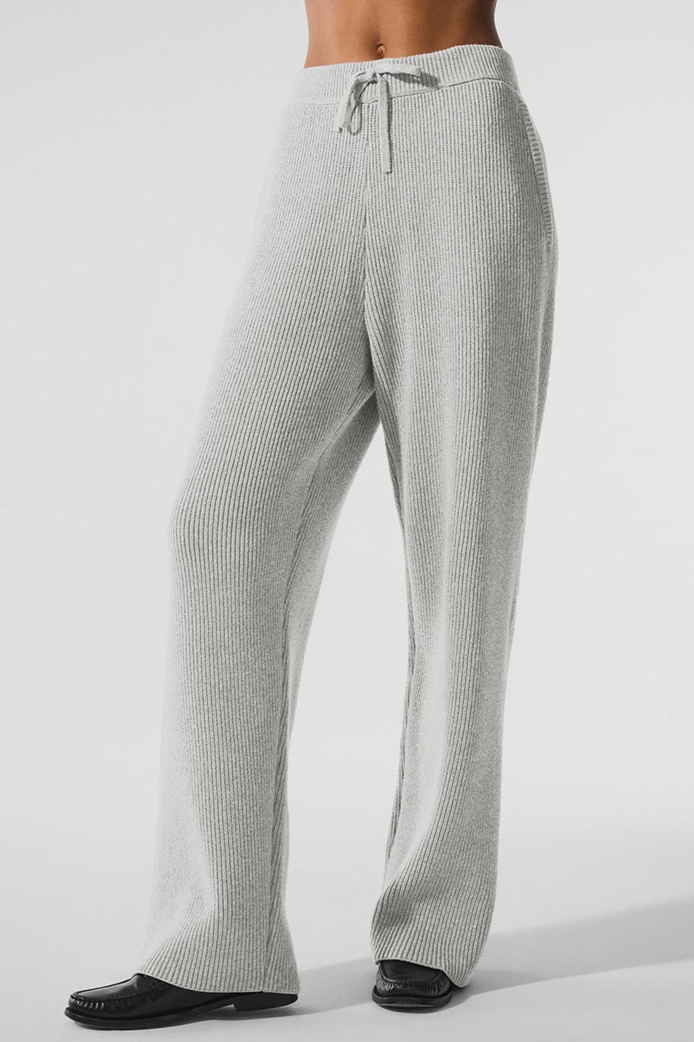 Alo Yoga Domain Rib Knit Donna Sweatpant Grigie | Italia  OTW-630578