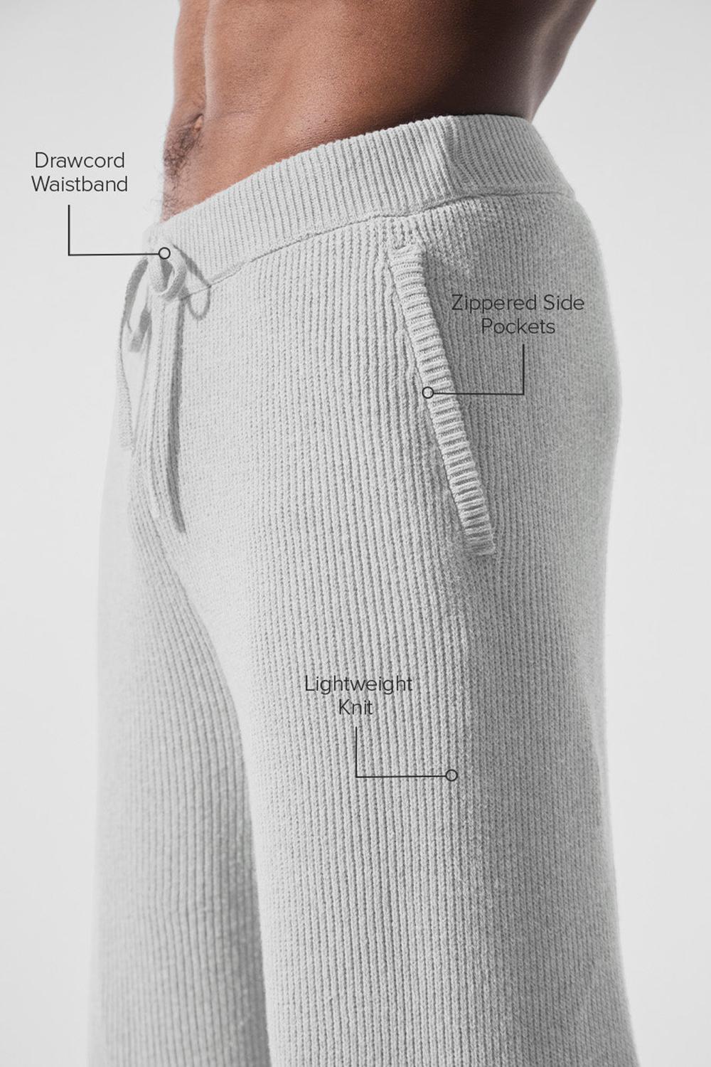 Alo Yoga Domain Rib Knit Uomo Sweatpant Grigie | Italia  UTY-652047