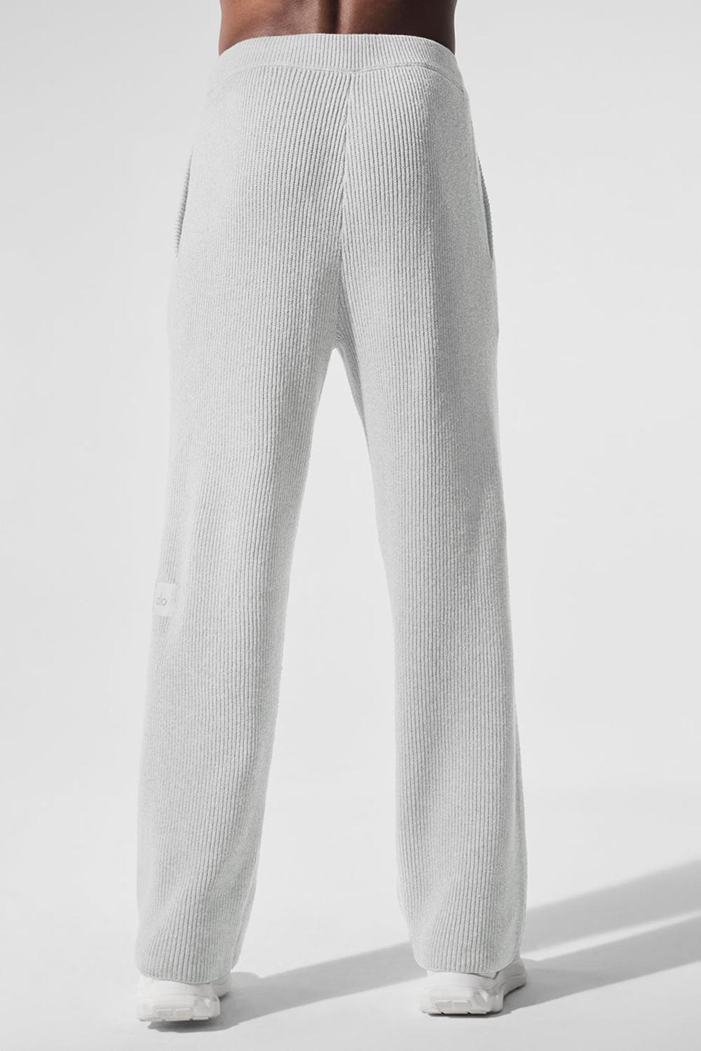 Alo Yoga Domain Rib Knit Uomo Sweatpant Grigie | Italia  UTY-652047