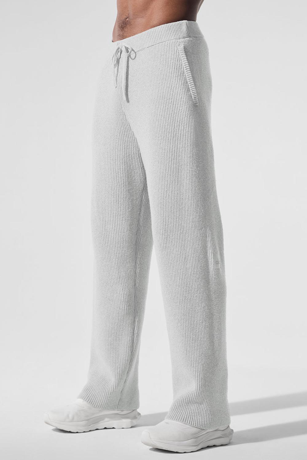 Alo Yoga Domain Rib Knit Uomo Sweatpant Grigie | Italia  UTY-652047