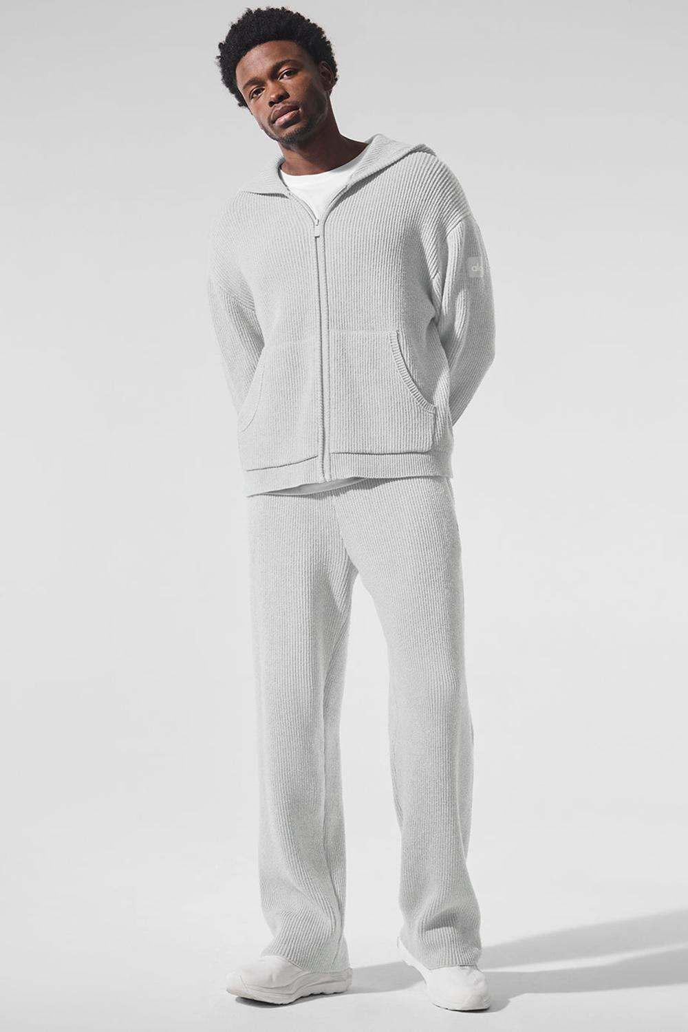 Alo Yoga Domain Rib Knit Uomo Sweatpant Grigie | Italia  UTY-652047