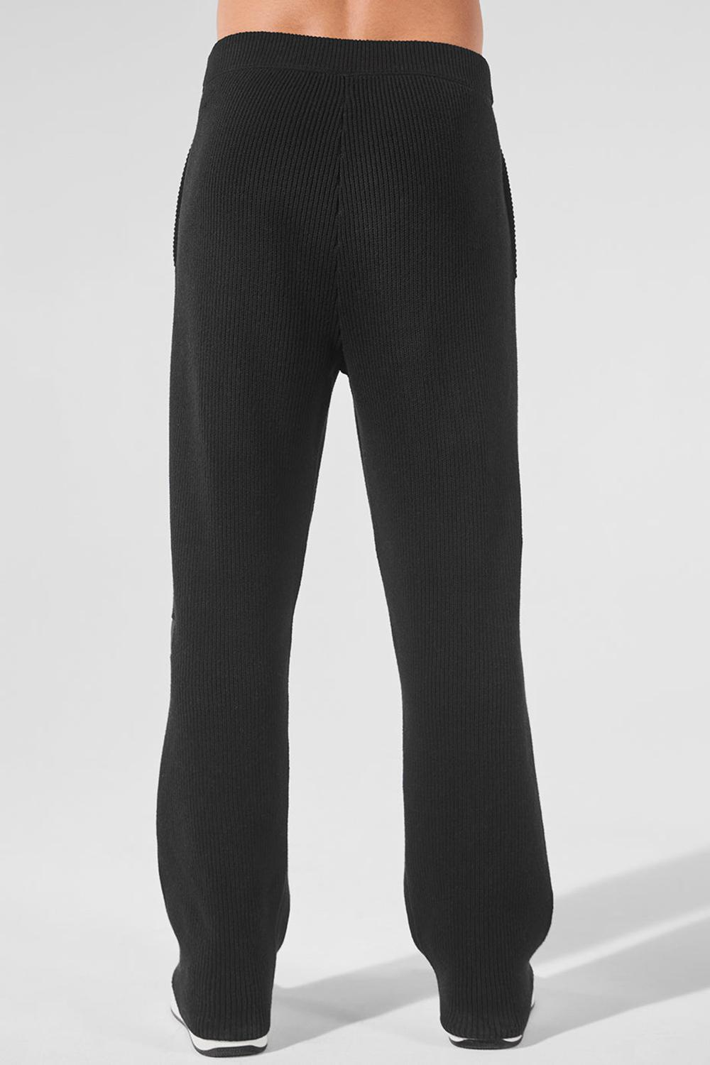 Alo Yoga Domain Rib Knit Uomo Sweatpant Nere | Italia  IAC-206783