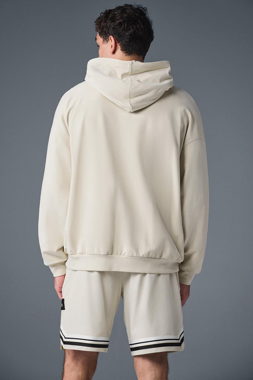 Alo Yoga Double Take Uomo Felpa con Cappuccio Bone | Italia  WVP-091648