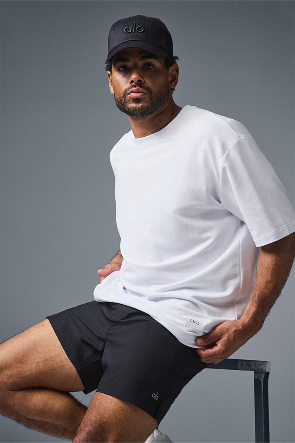 Alo Yoga Double Take Uomo Short Sleeve Bianche | Italia  FSO-941286