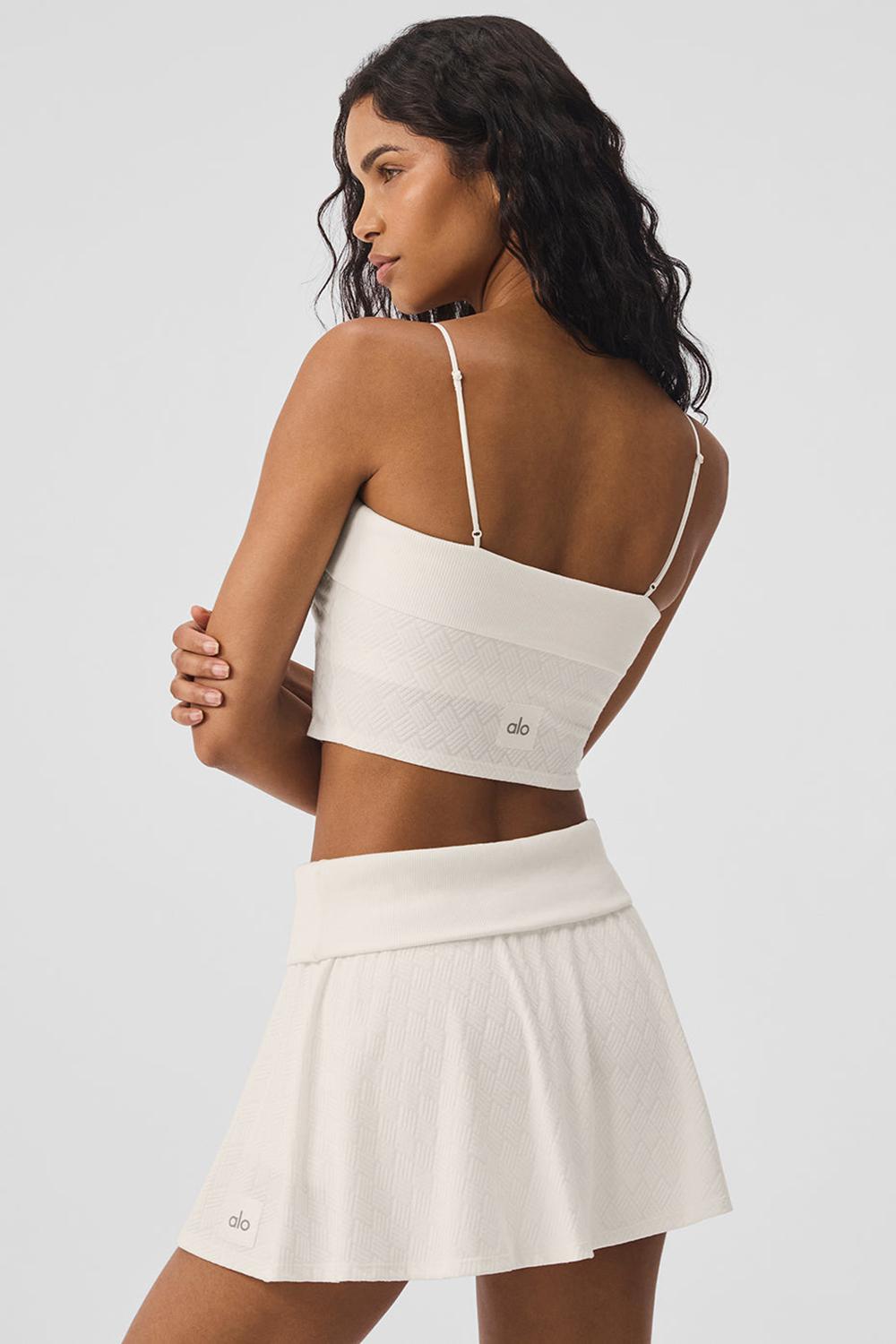 Alo Yoga Doubles Only Donna Bra Tank Ivory | Italia  QZO-769254