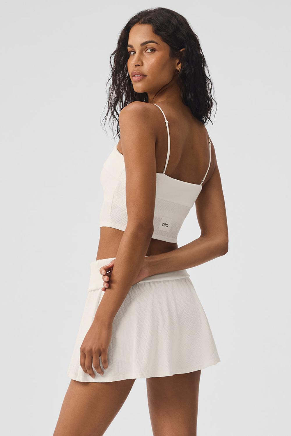 Alo Yoga Doubles Only Donna Bra Tank Ivory | Italia  QZO-769254
