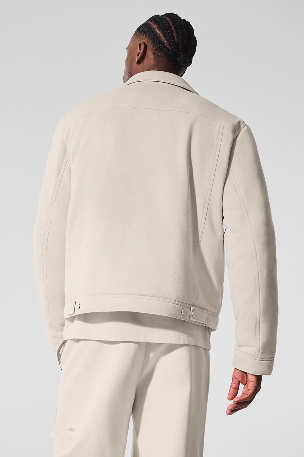 Alo Yoga Ease Trucker Uomo Giacca Bone | Italia  QKL-829704