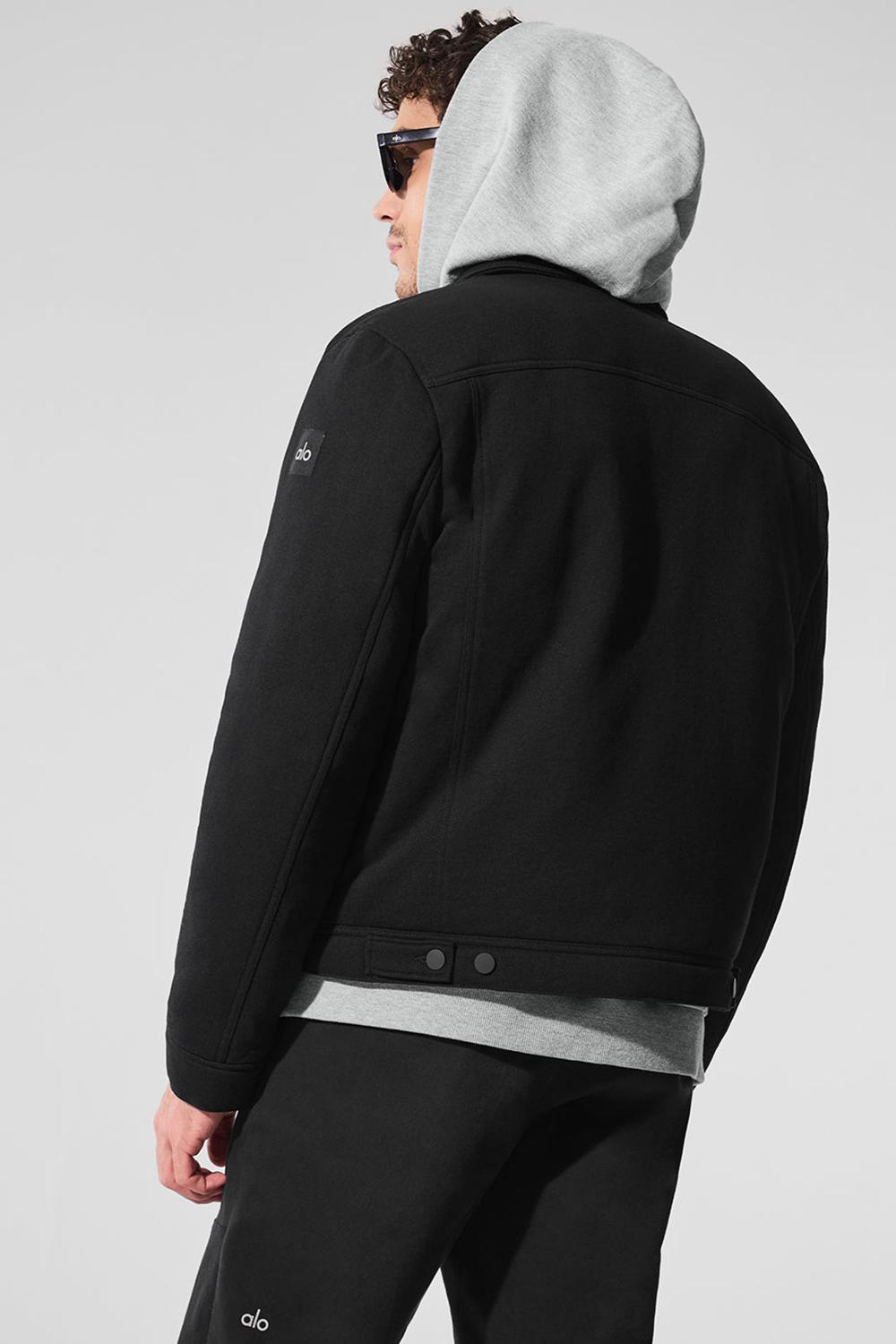 Alo Yoga Ease Trucker Uomo Giacca Nere | Italia  XFL-146579
