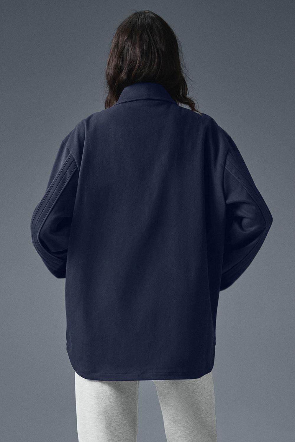 Alo Yoga Edition Sueded Donna Giacca Blu Marino | Italia  YIW-792480