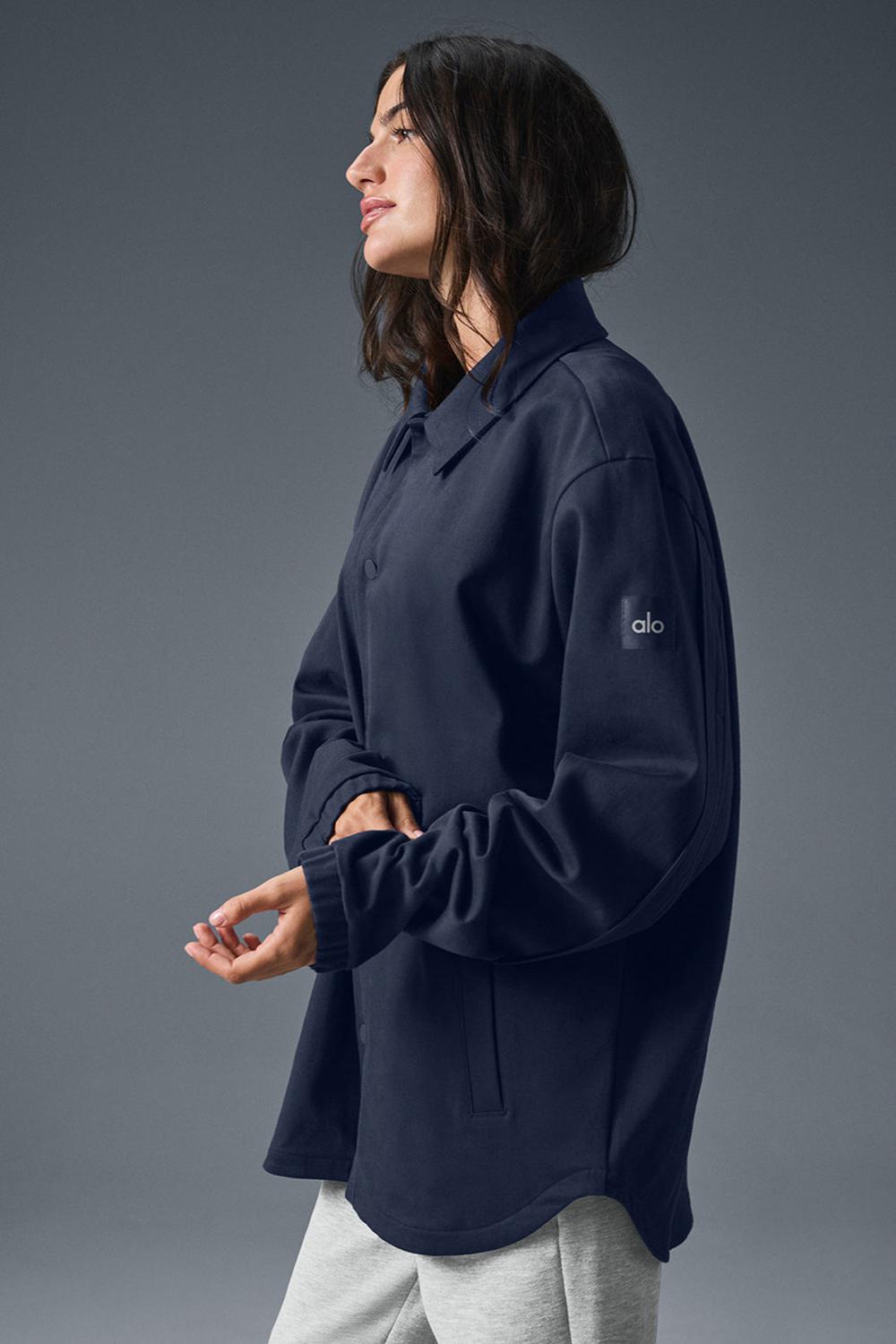 Alo Yoga Edition Sueded Donna Giacca Blu Marino | Italia  YIW-792480