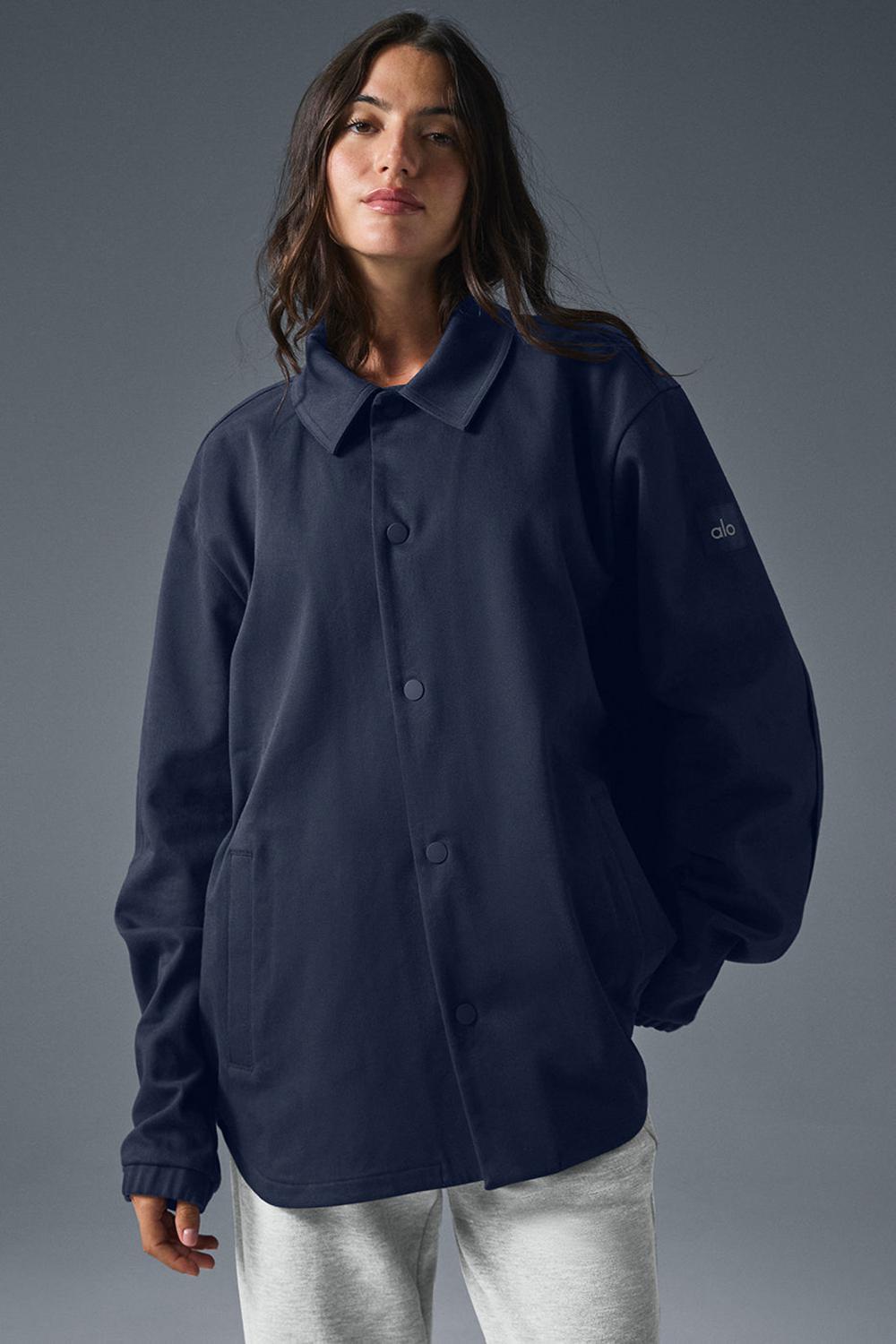 Alo Yoga Edition Sueded Donna Giacca Blu Marino | Italia  YIW-792480