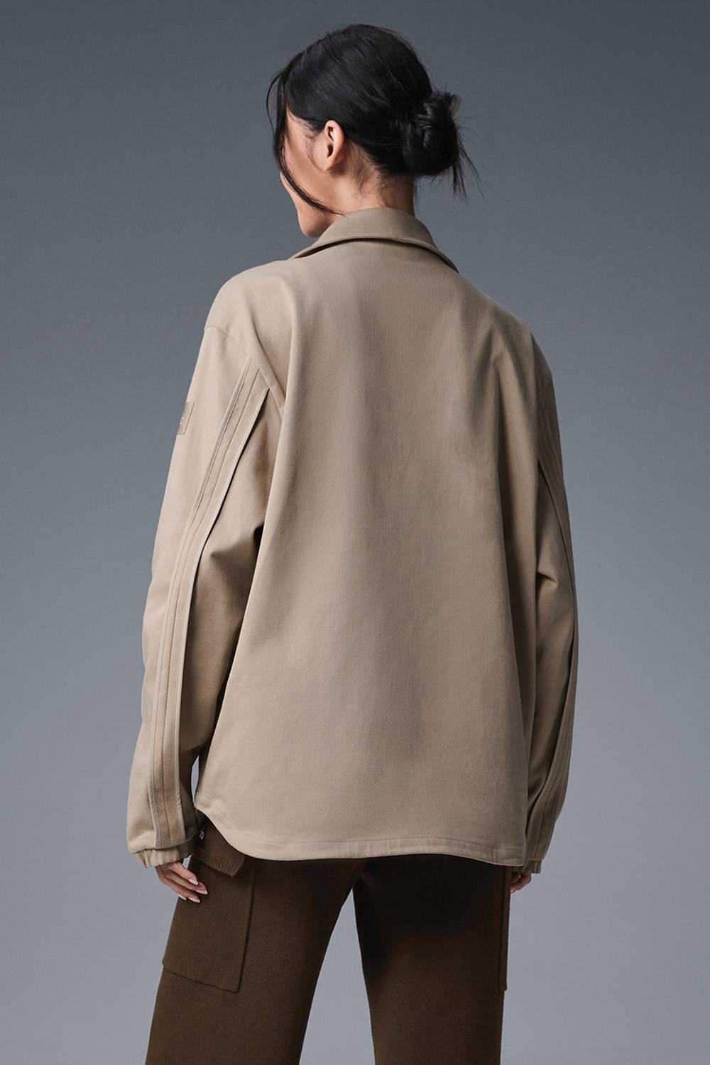 Alo Yoga Edition Sueded Donna Giacca Gravel | Italia  EVP-628541