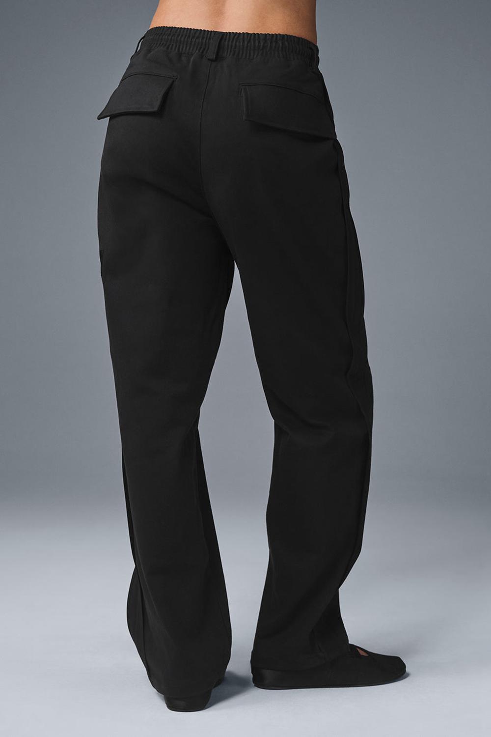 Alo Yoga Edition Sueded Straight Leg Donna Pant Nere | Italia  TKH-092761