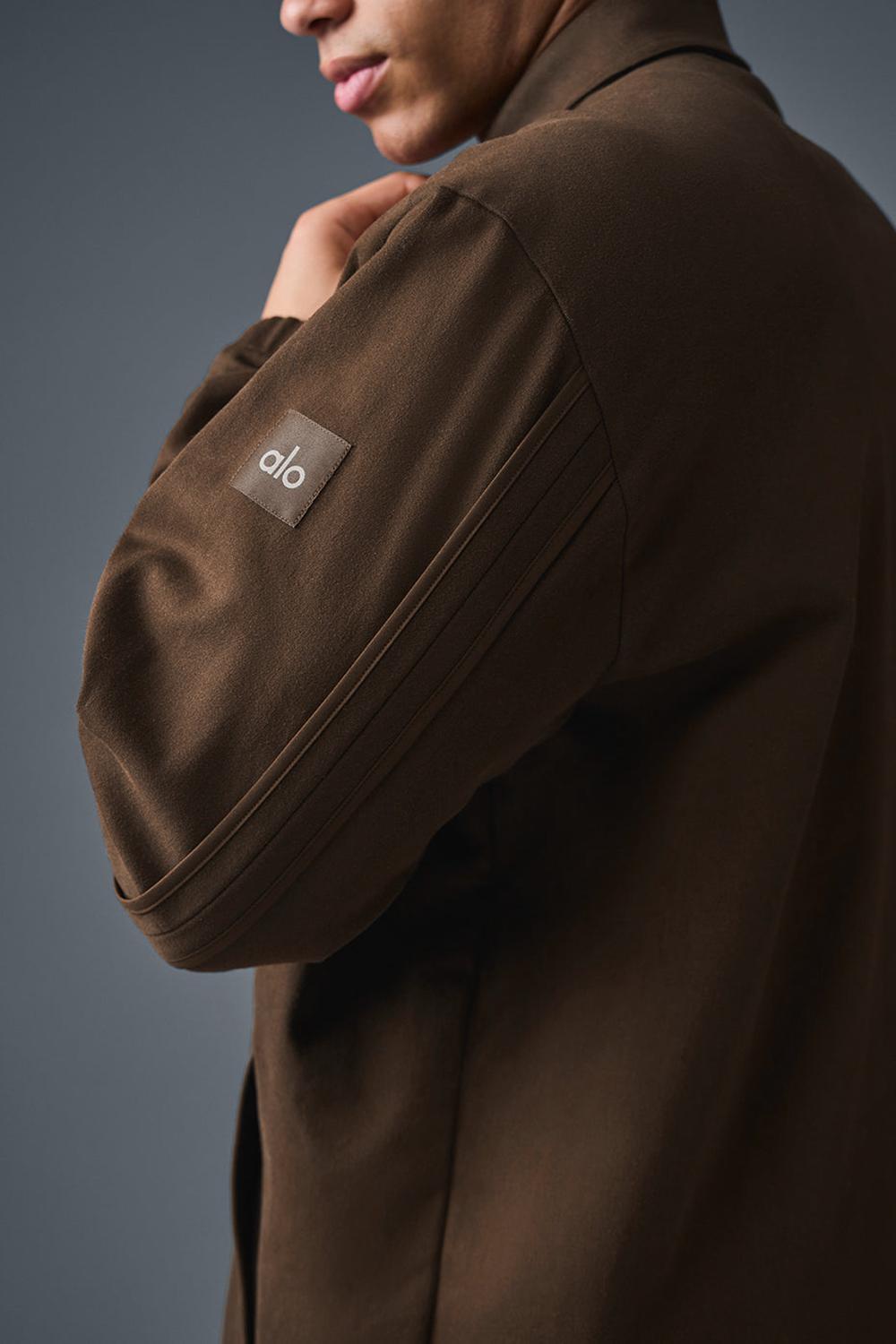Alo Yoga Edition Sueded Uomo Giacca Espresso | Italia  WMG-683170