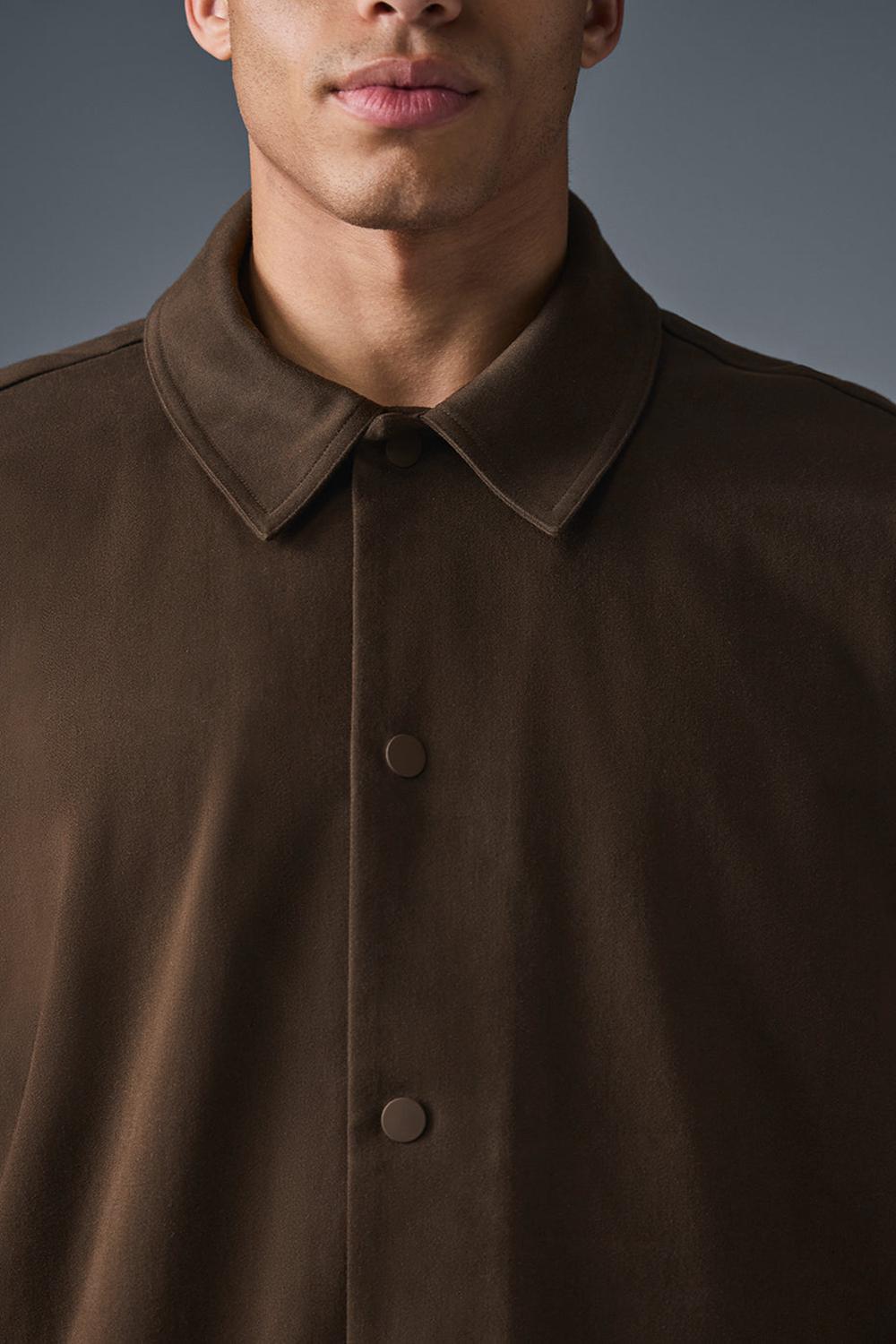 Alo Yoga Edition Sueded Uomo Giacca Espresso | Italia  WMG-683170