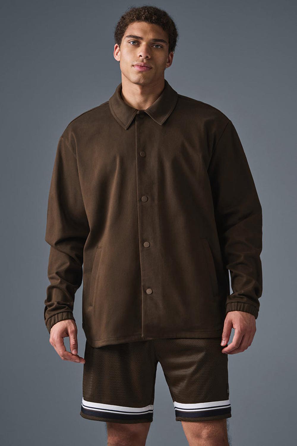 Alo Yoga Edition Sueded Uomo Giacca Espresso | Italia  WMG-683170