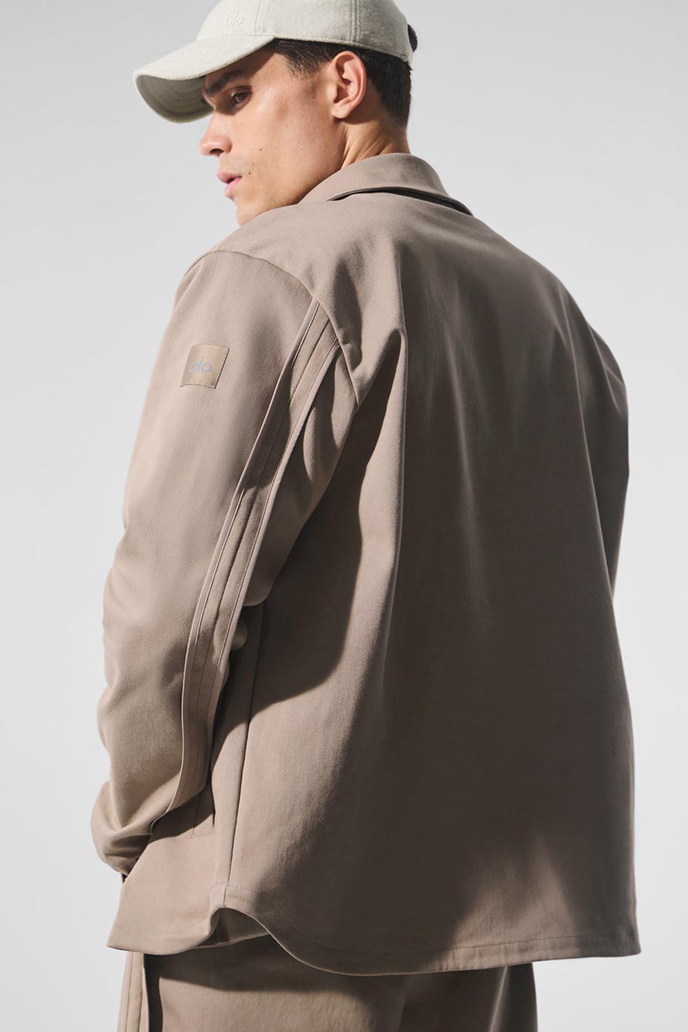 Alo Yoga Edition Sueded Uomo Giacca Gravel | Italia  NLA-385029
