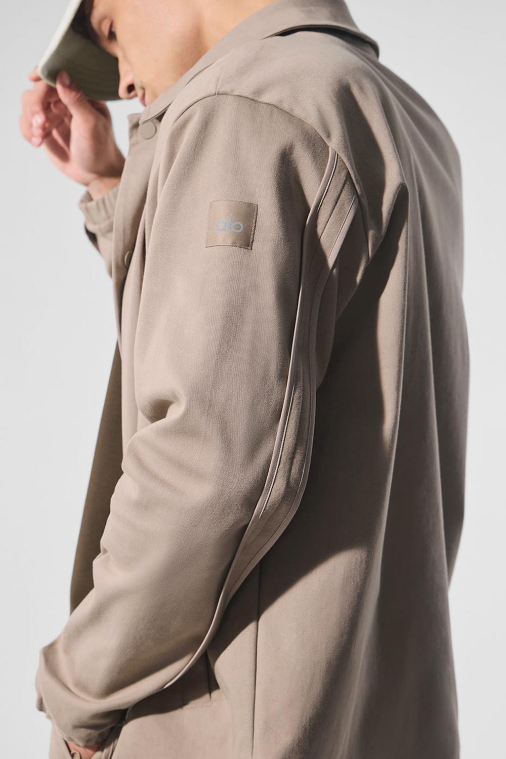 Alo Yoga Edition Sueded Uomo Giacca Gravel | Italia  NLA-385029