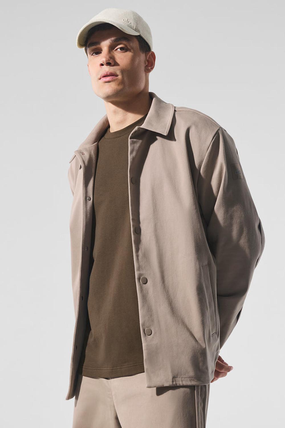 Alo Yoga Edition Sueded Uomo Giacca Gravel | Italia  NLA-385029