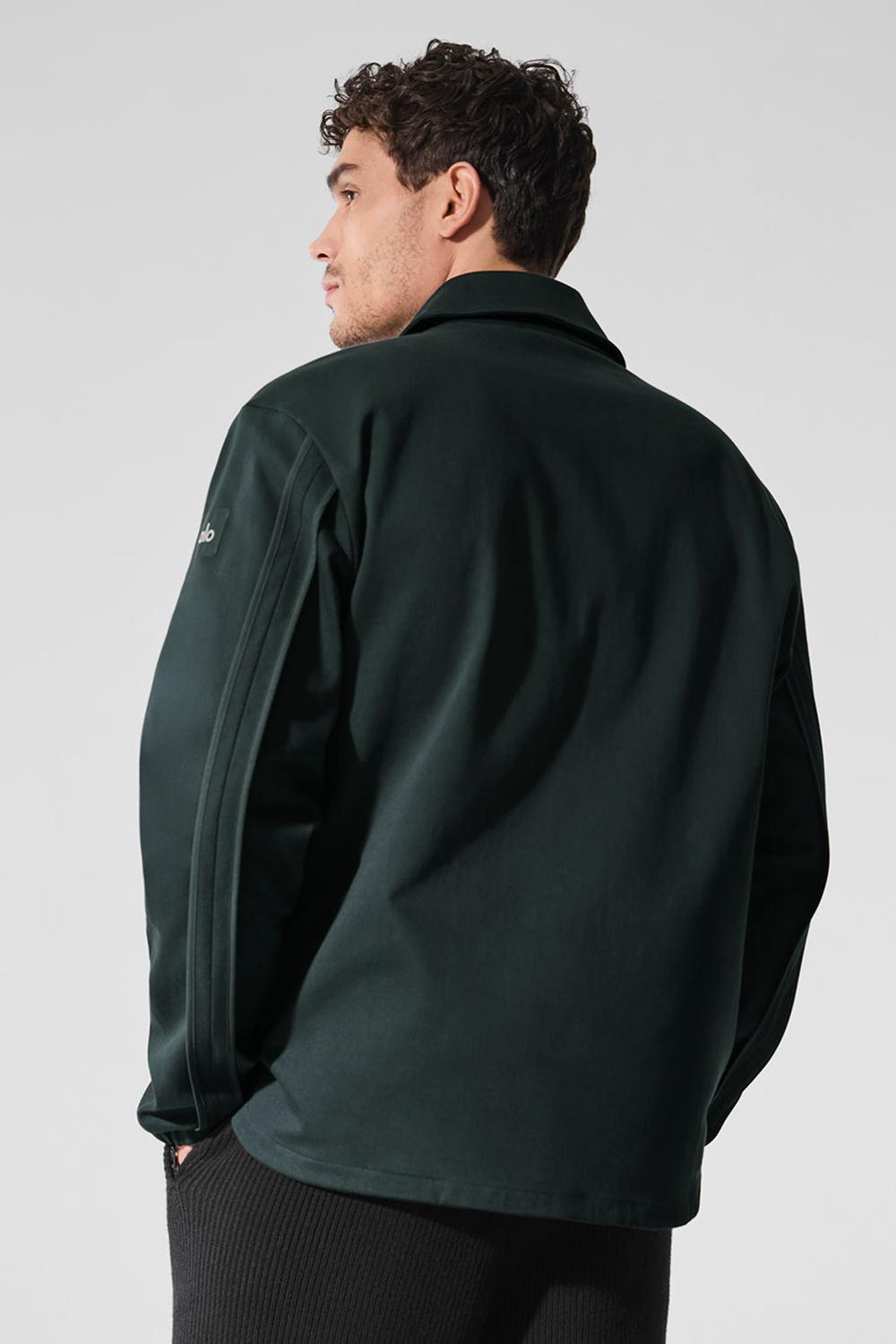 Alo Yoga Edition Sueded Uomo Giacca Verdi | Italia  VLS-907582