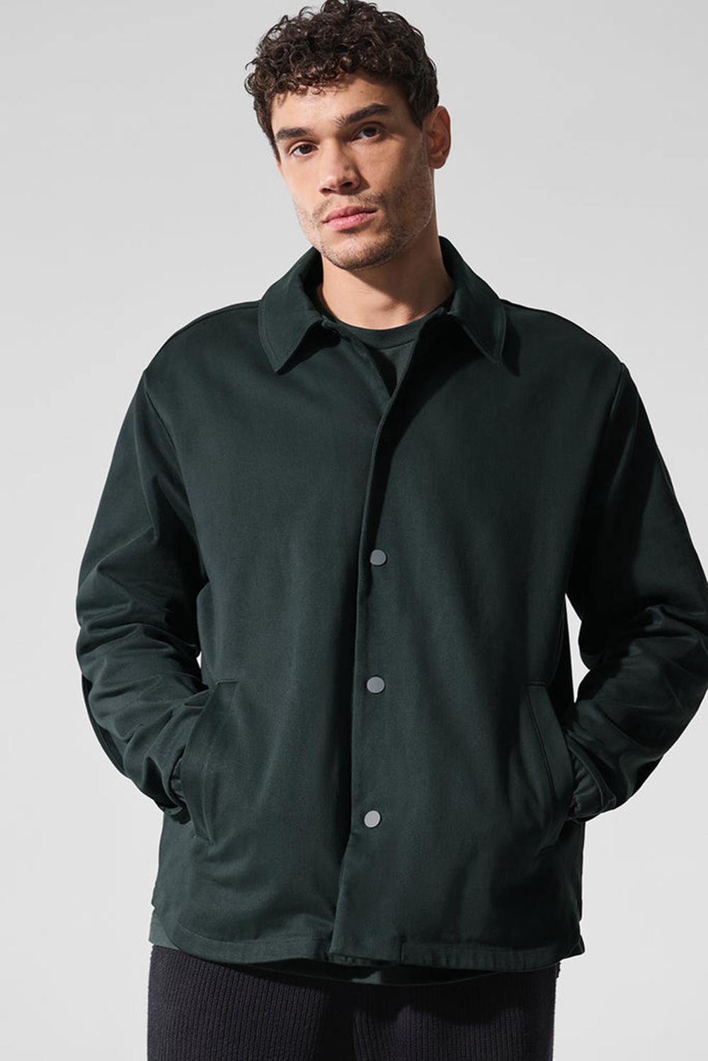 Alo Yoga Edition Sueded Uomo Giacca Verdi | Italia  VLS-907582