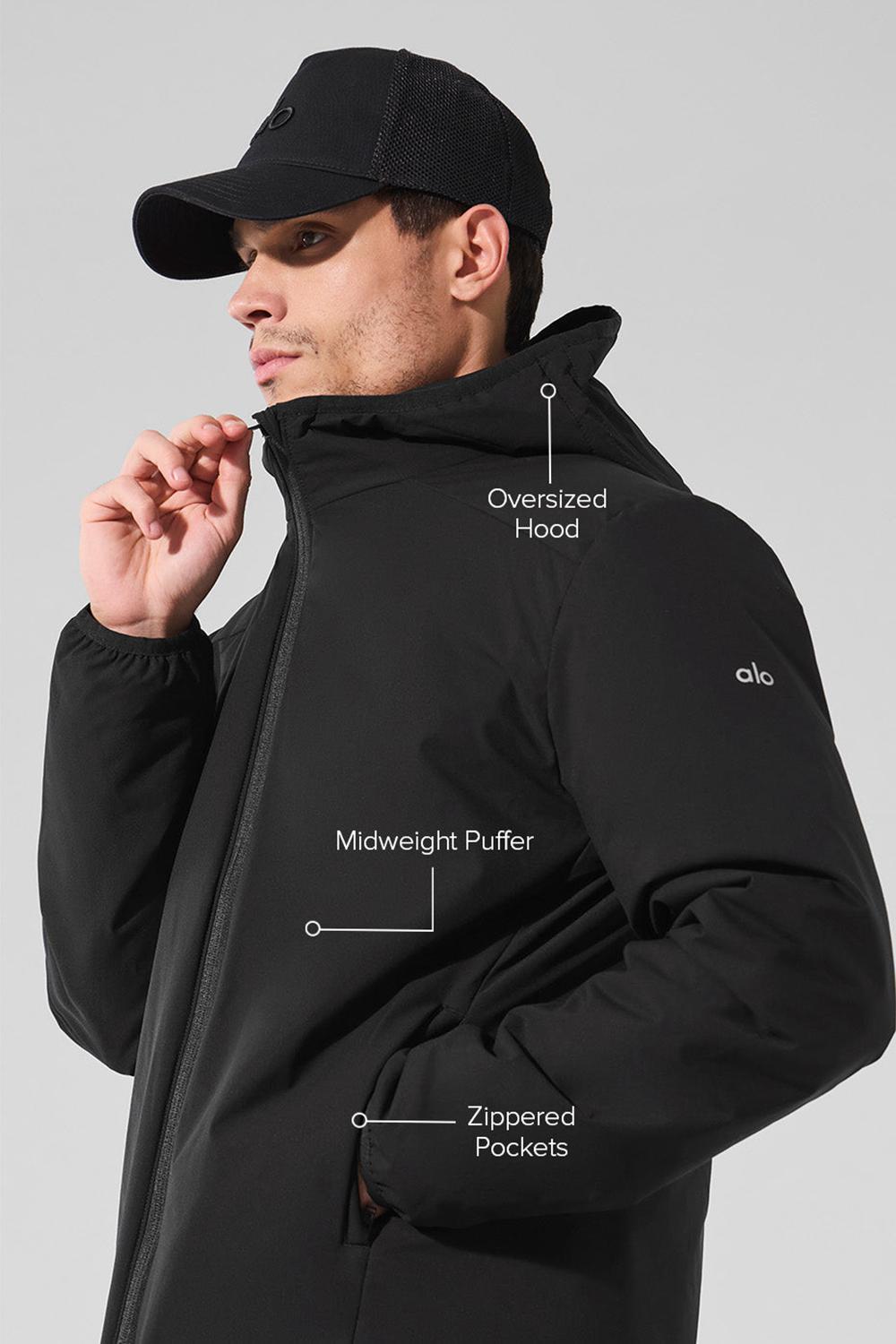 Alo Yoga Elemental Full-Zip Uomo Giacca Nere | Italia  LHE-386450