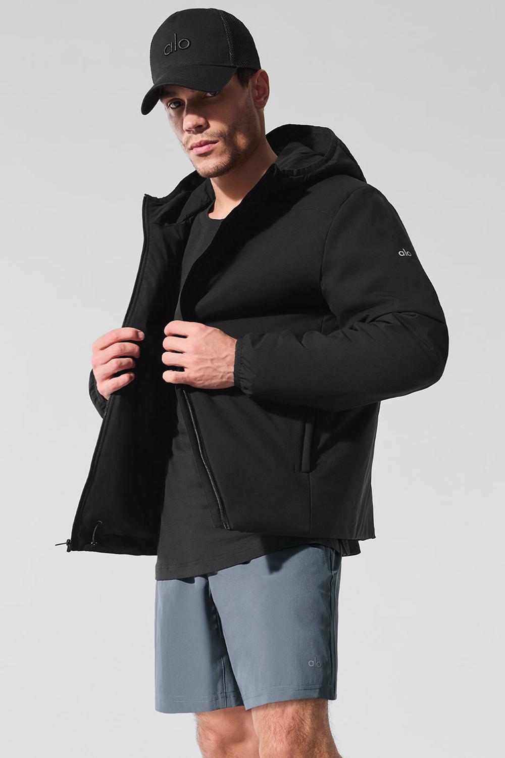Alo Yoga Elemental Full-Zip Uomo Giacca Nere | Italia  LHE-386450