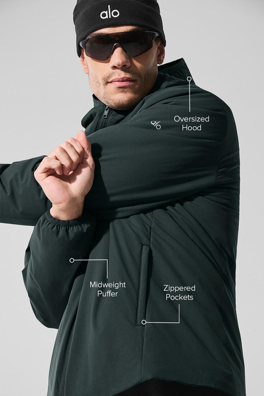 Alo Yoga Elemental Full-Zip Uomo Giacca Verdi | Italia  JCS-405867