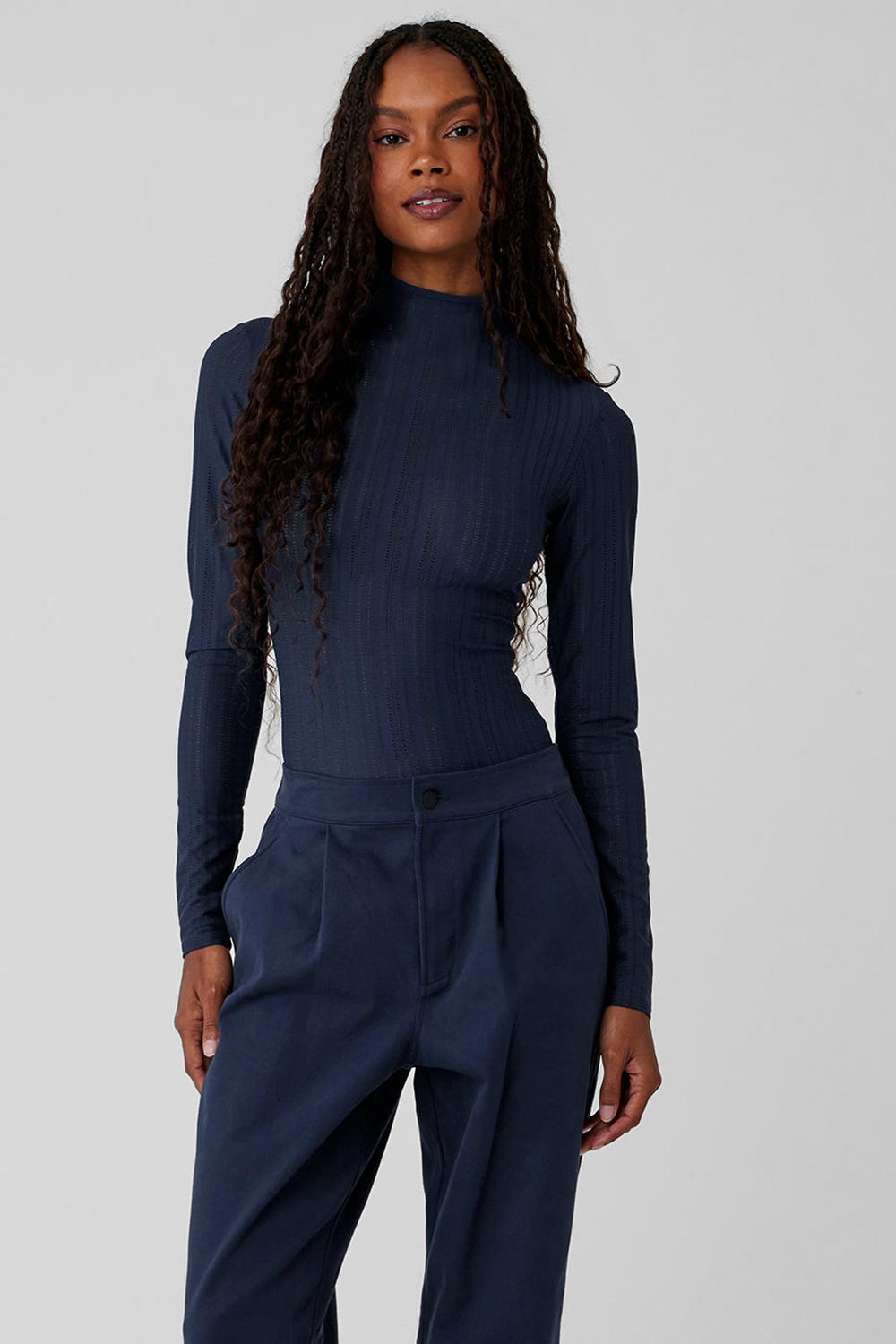 Alo Yoga Euphoria Long Sleeve Donna Body Blu Marino | Italia  GJW-896071