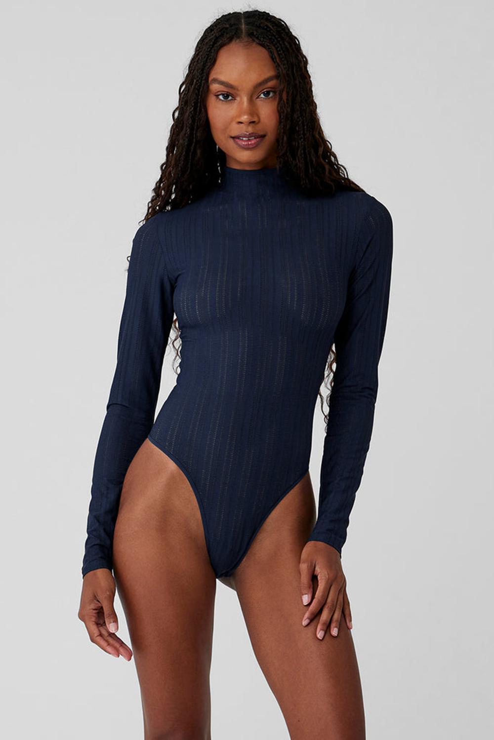 Alo Yoga Euphoria Long Sleeve Donna Body Blu Marino | Italia  GJW-896071