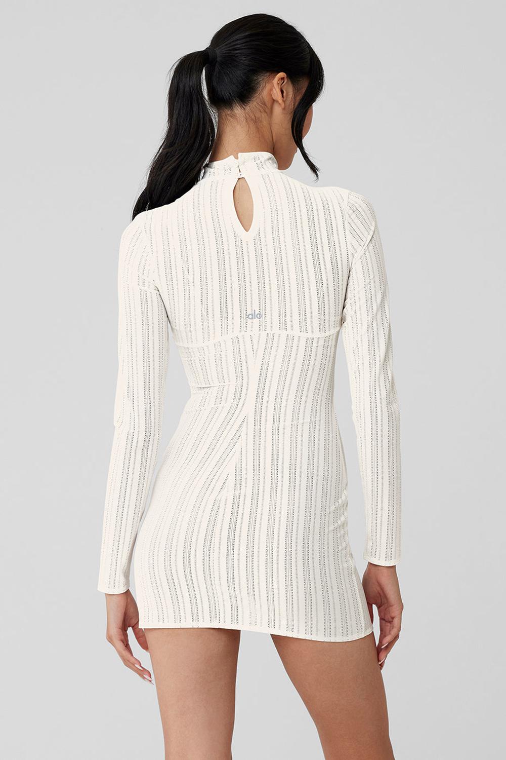 Alo Yoga Euphoria Long Sleeve Donna Vestito Ivory | Italia  MNQ-158240