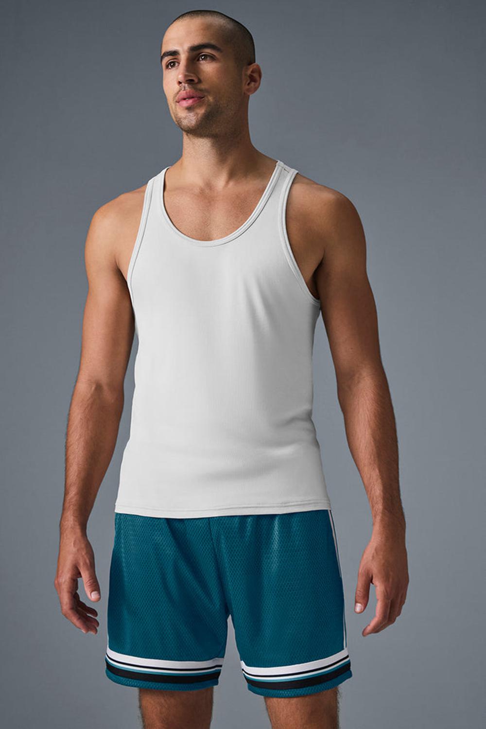 Alo Yoga Everyday Modal Rib Uomo Tank Bianche | Italia  WAZ-371654