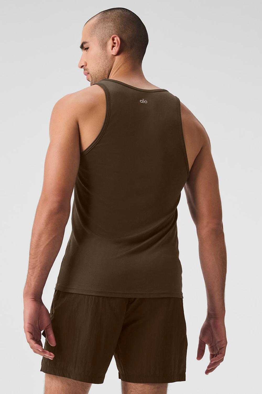 Alo Yoga Everyday Modal Rib Uomo Tank Espresso | Italia  KXH-958601