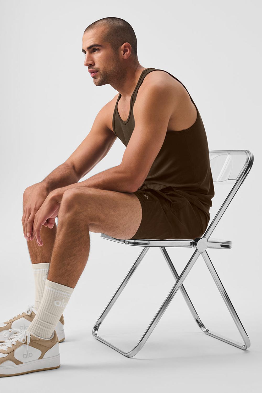 Alo Yoga Everyday Modal Rib Uomo Tank Espresso | Italia  KXH-958601