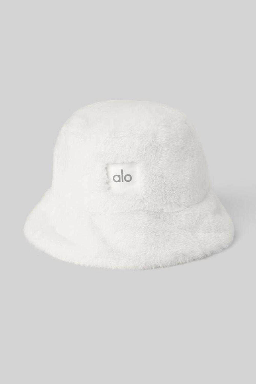 Alo Yoga Faux Fur Donna Bucket Hat Ivory | Italia  ZSA-016972