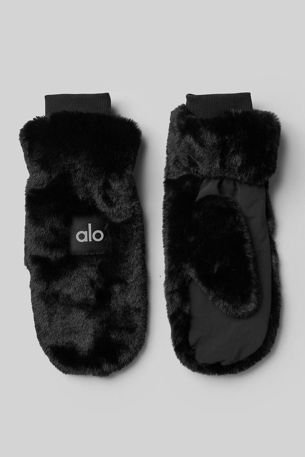 Alo Yoga Faux Fur Donna Mittens Nere | Italia  AWM-196453