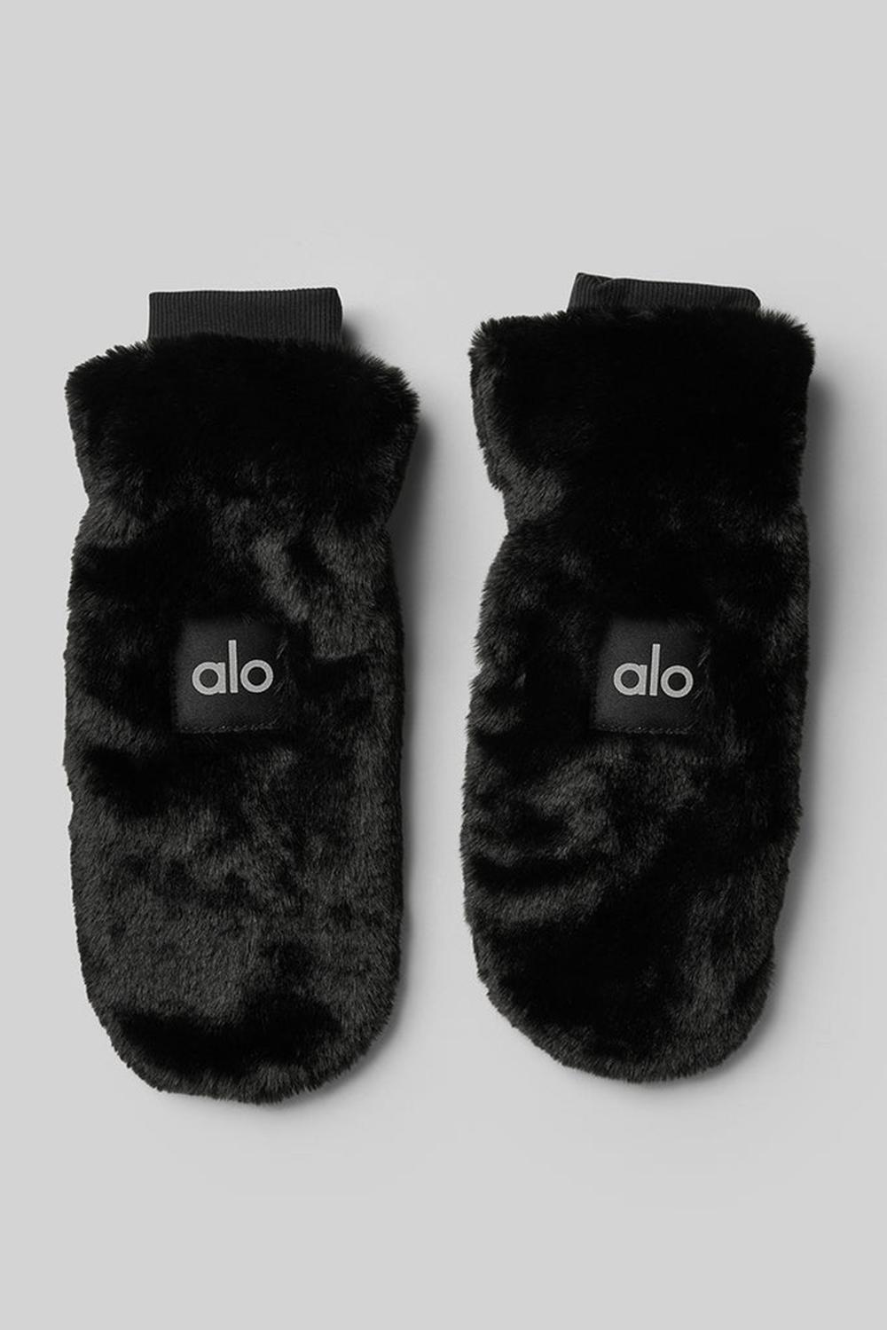 Alo Yoga Faux Fur Donna Mittens Nere | Italia  AWM-196453