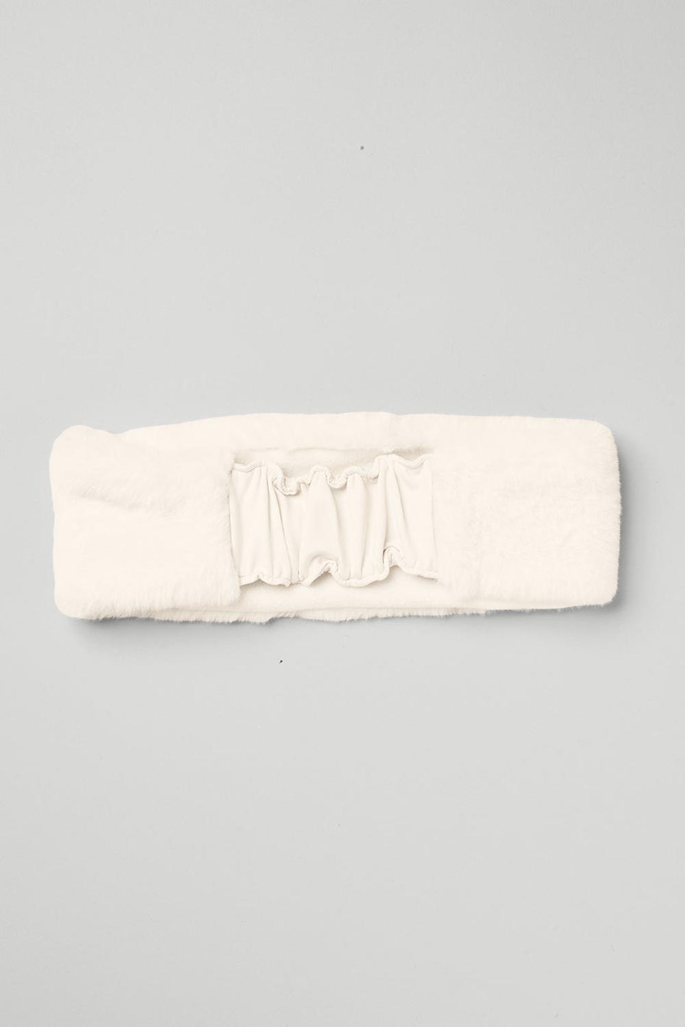 Alo Yoga Faux Fur Ear Warmers Donna Fasce Per Capelli Ivory | Italia  AIF-863597