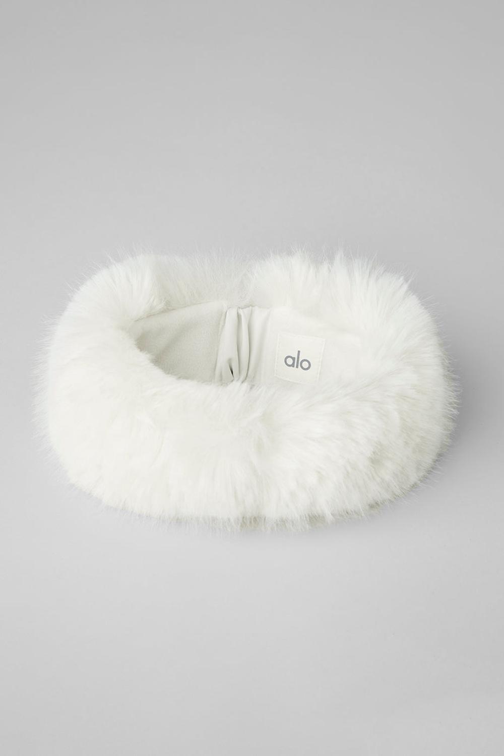 Alo Yoga Faux Fur Wintersun Donna Fasce Per Capelli Ivory | Italia  SVJ-982140