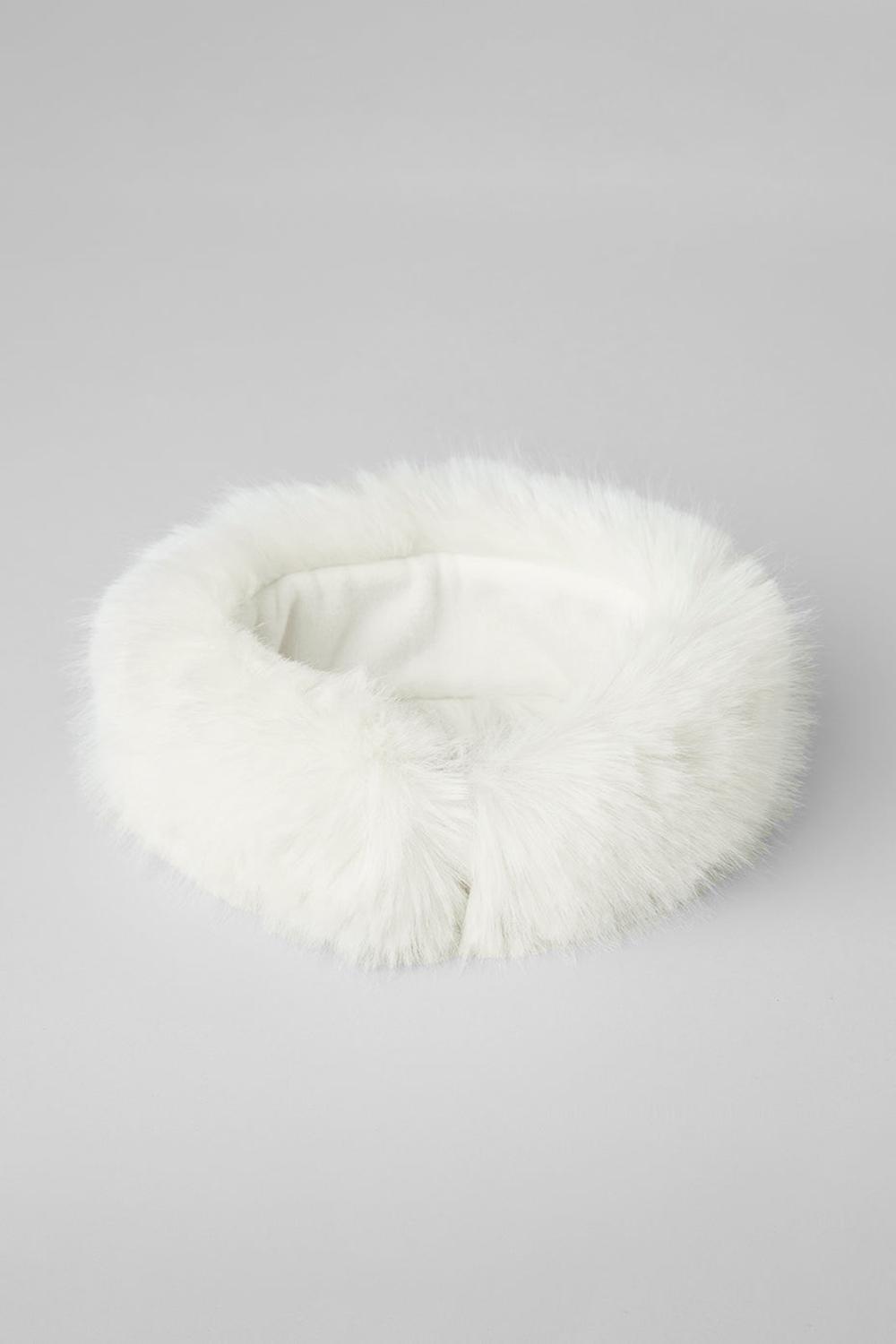 Alo Yoga Faux Fur Wintersun Donna Fasce Per Capelli Ivory | Italia  SVJ-982140