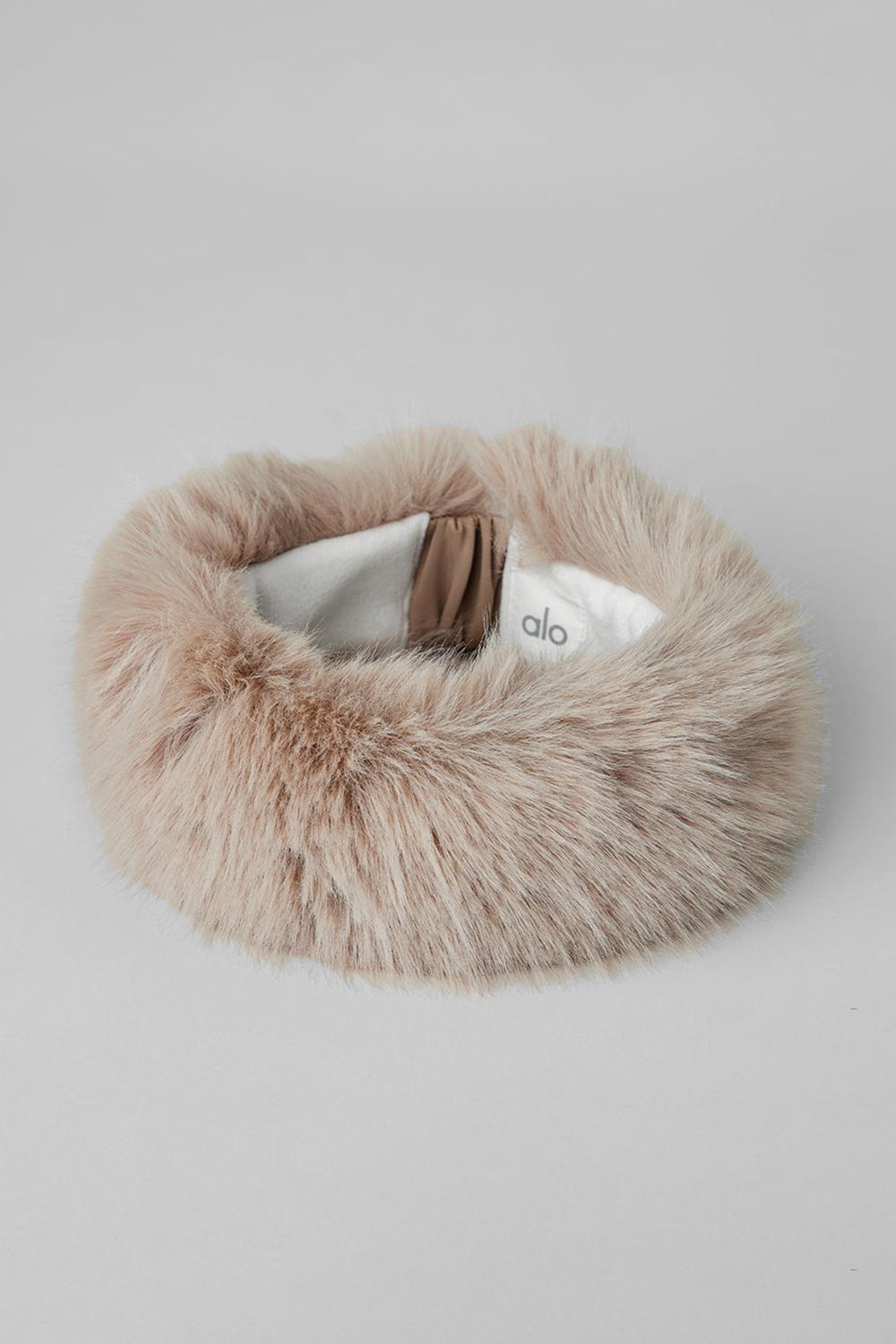 Alo Yoga Faux Fur Wintersun Donna Fasce Per Capelli Oat | Italia  XNU-710453