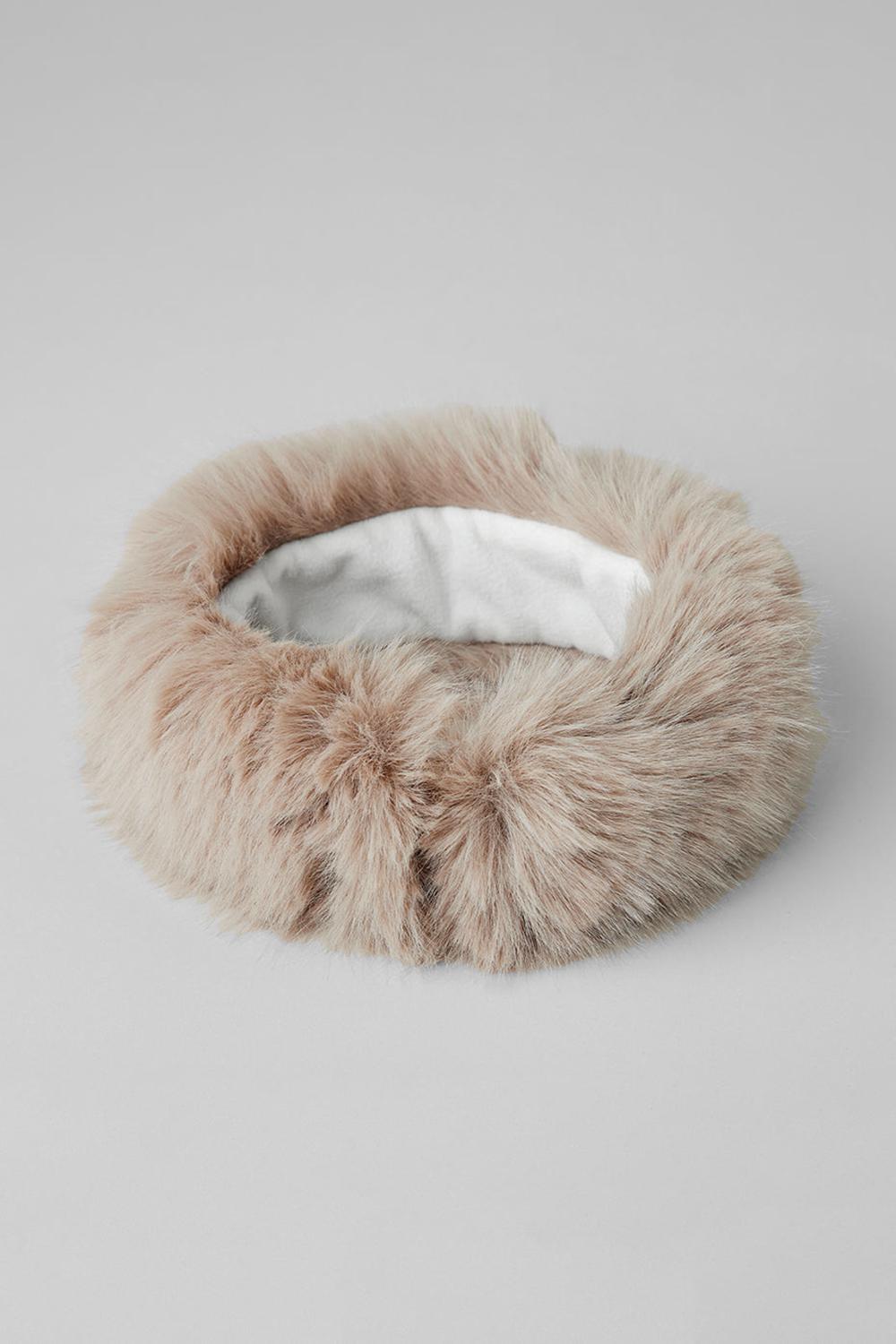 Alo Yoga Faux Fur Wintersun Donna Fasce Per Capelli Oat | Italia  XNU-710453